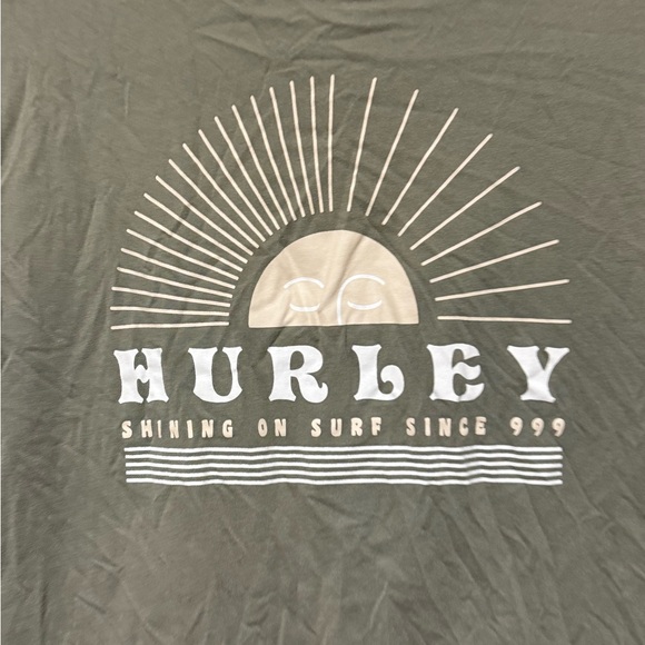 HURLEY Men's Green Sunburst Tee Size Medium - Picture 14 of 16